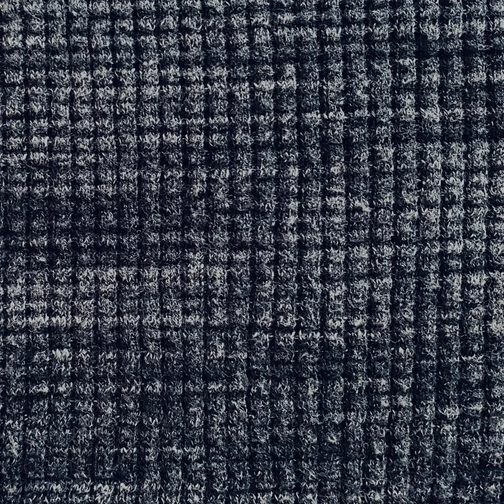 Margaret O’Leary Waffle Weave Thermal Turtleneck Sweater Sz Small Grey Thumbhole - Picture 7 of 7